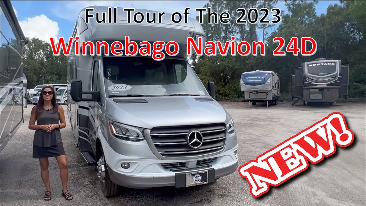 Tour The NEW 2023 Winnebago Navion 24D C-Class RV Built on the Mercedes Chassis