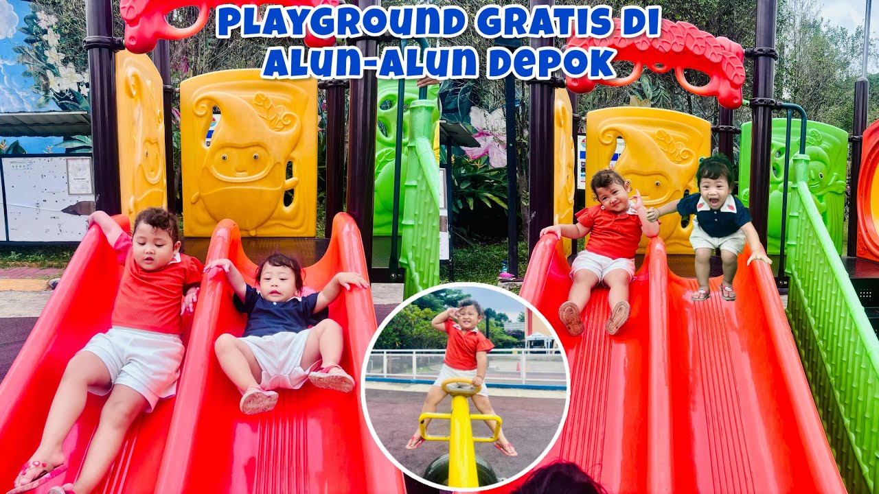 BERMAIN DI PLAYGROUND ALUN-ALUN KOTA DEPOK|PLAYGROUND GRATIS|AYUNAN PEROSOTAN ODONG KUDA#playground