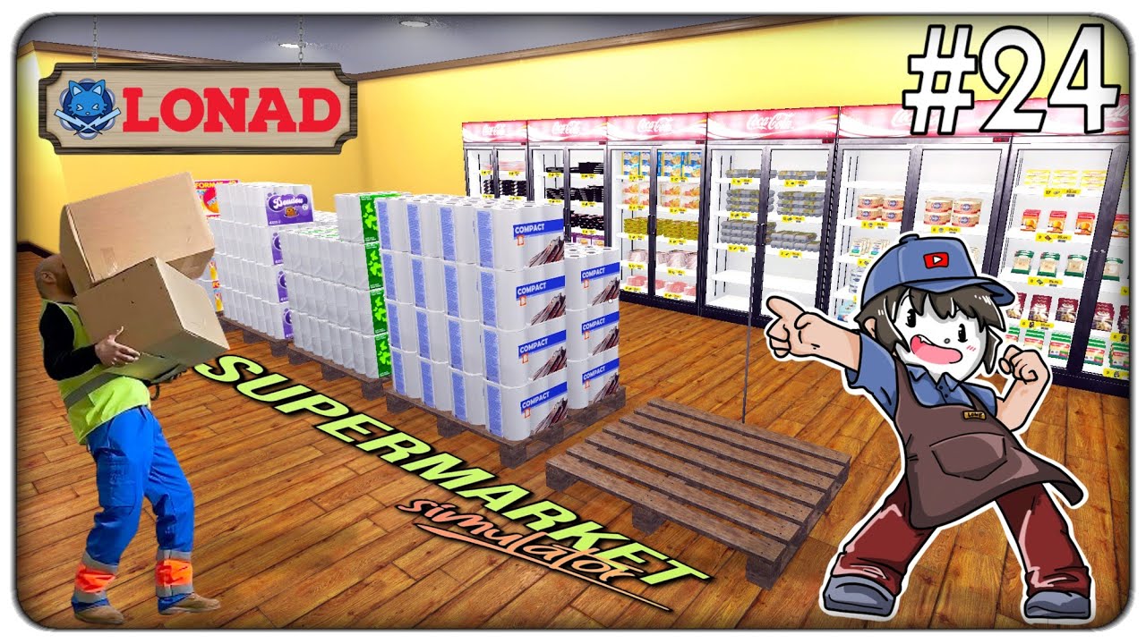 SPOSTIAMO LA MERCE EXTRA LARGE SUI PALLETS MA I BUGS DEVASTANO TUTTO | SuperMarket Simulator - ep.24