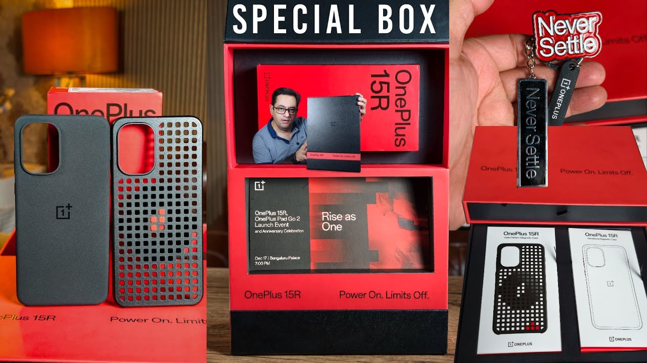 OnePlus 15R Special Box Pack Unboxing - Accessories, Cases & Launch Date Revealed