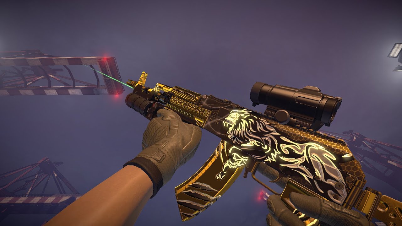 [Black Squad] Skin Showcase - AK74M GL STEEL LION GOLD