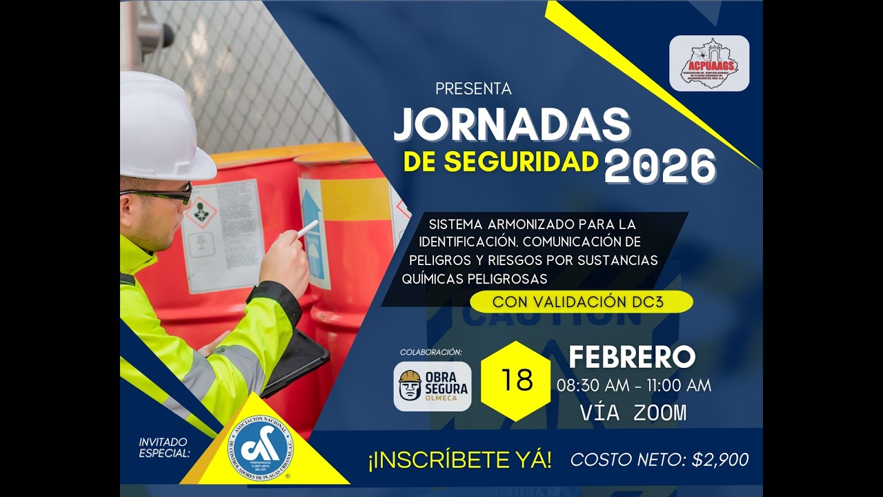RIESGOS POR SUSTANCIAS QUIMICAS - JORNADAS DE SEGURIDAD 2026