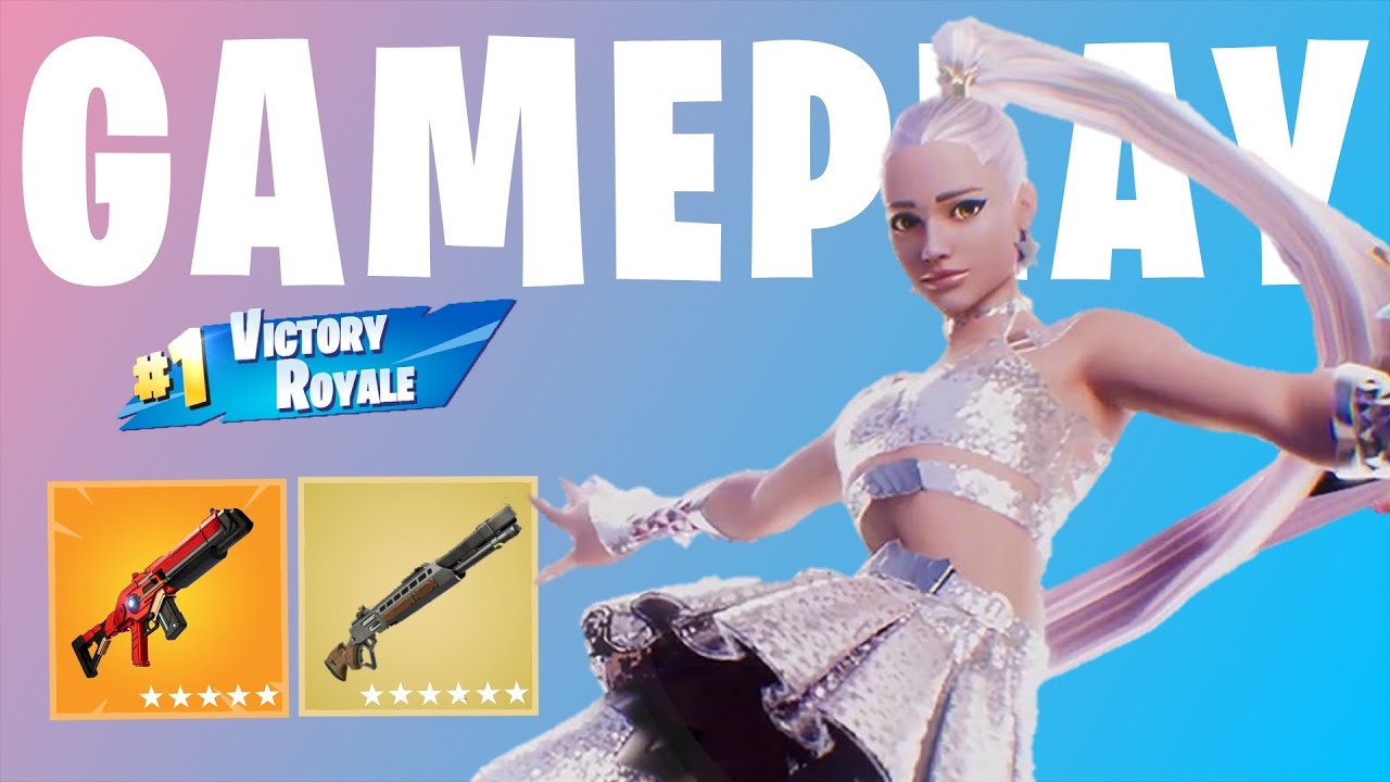 Ariana grande Gameplay Fortnite solo VS Squad