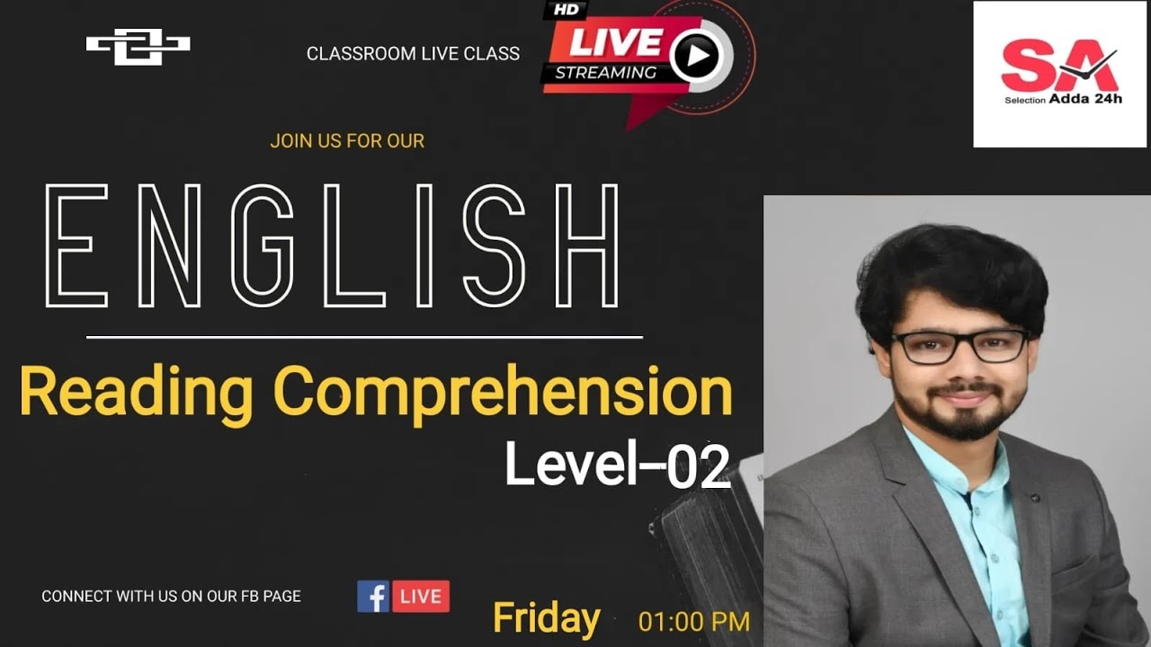 BANK KA MAHAPACK CLASSROOM LIVE BATCH || READING COMPREHENSION LEVEL-02|| HEMANT SIR