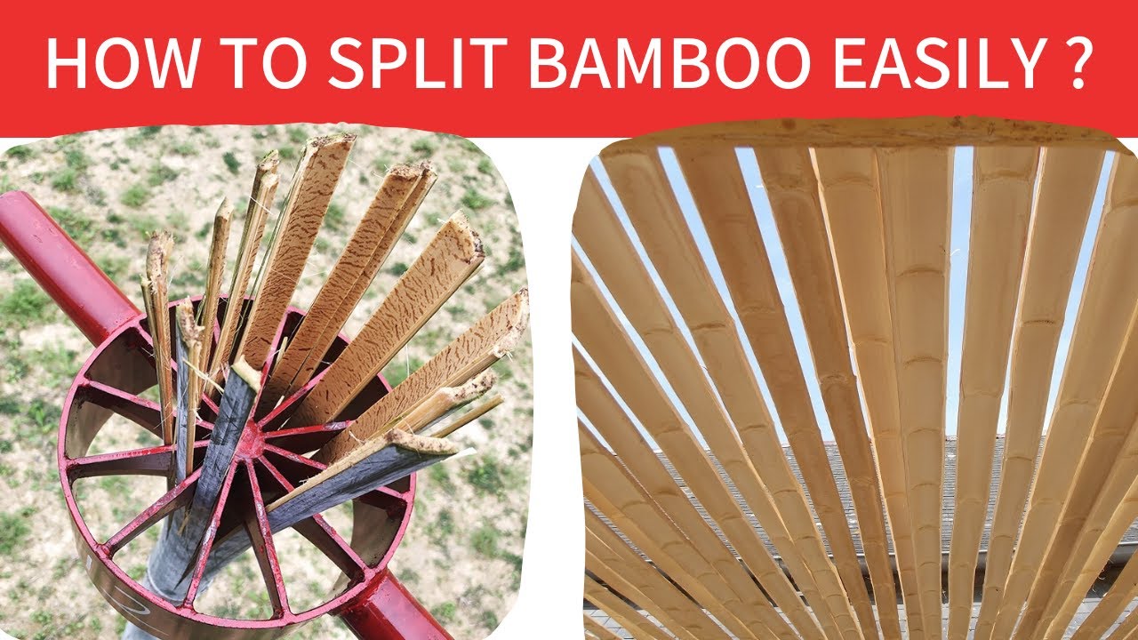 How to Split Bamboo with a Bamboo Splitter ?