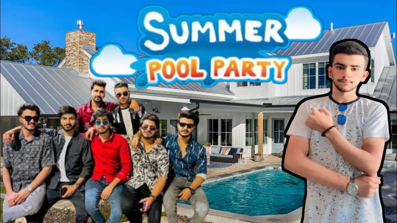 Boy’s pool party at farmhouse|Cousin ka pani sa bura Hal hogay 😱😓|scary Rides😱|FINC