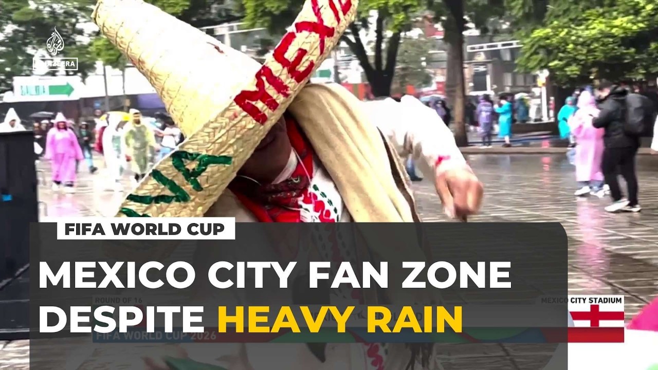 Rain And Thunderstorms Fail To Deter Mexico City Fans Ahead Of National Team Game