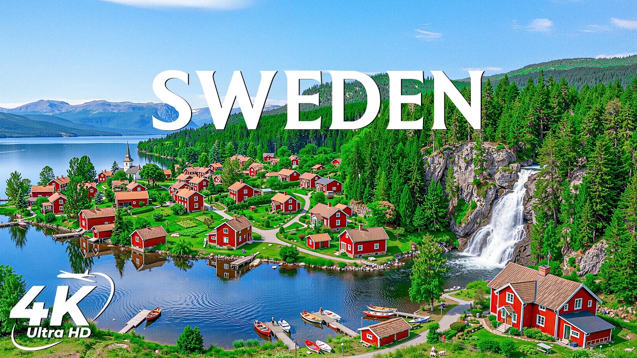 Sweden Scenic 4K 🇸🇪 | Nordic Forests, Lakes & Peaceful Landscapes