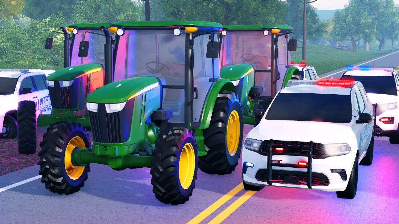 TRACTOR DRIVER BURIES BODY! - ERLC Roblox Liberty County