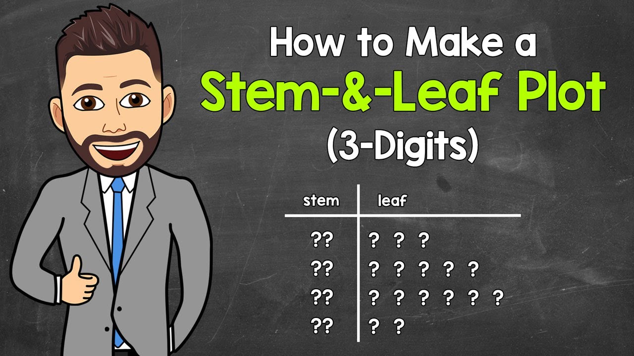 How to Make a Stem-and-Leaf Plot (3-Digits) | Math with Mr. J