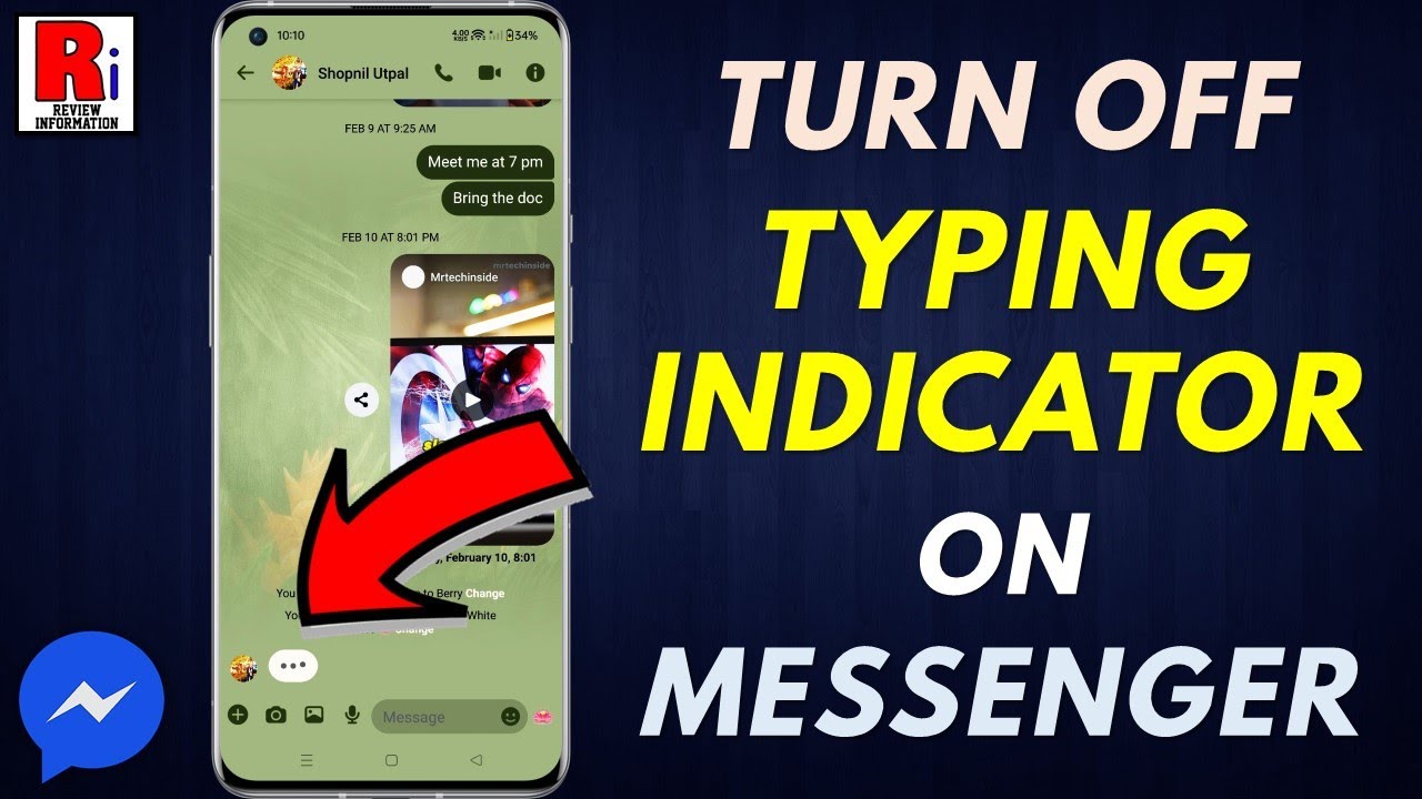 How to Turn Off the Typing Indicator for Individual Person on Messenger
