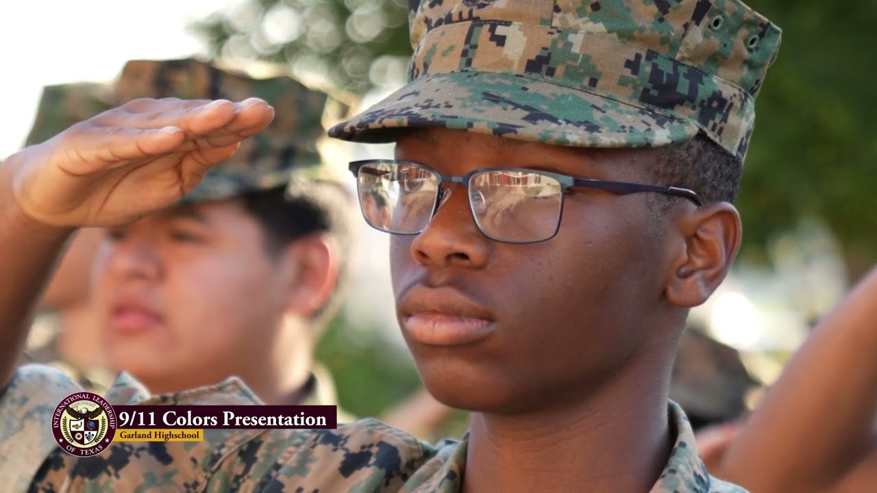 ILTexas Garland High School JROTC | 9/11 Posting of the Colors Ceremony
