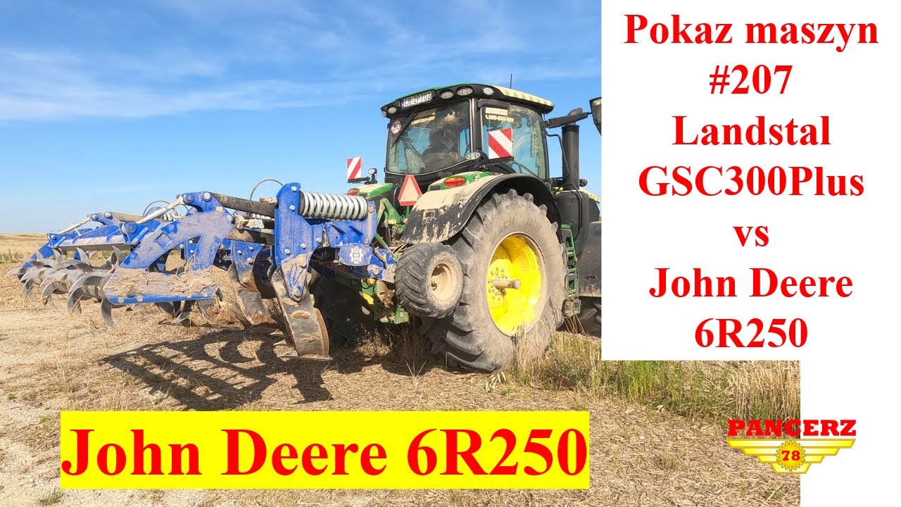 Głęboszowanie 2024. Agrosharing John Deere 6R250 vs Landstal GSC300Plus