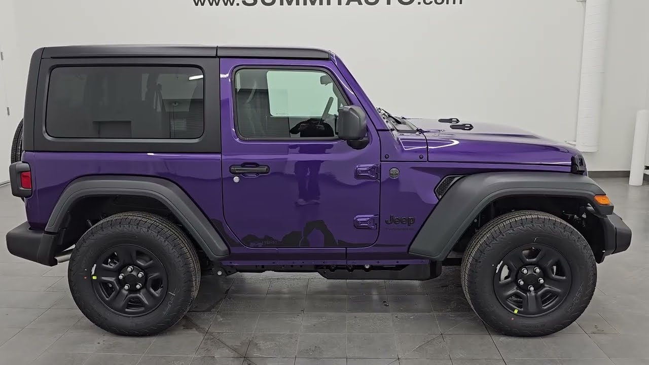 BRAND NEW 2026 JEEP WRANGLER SPORT PURPLE REIGN HARD TOP 4K WALKAROUND 26J52