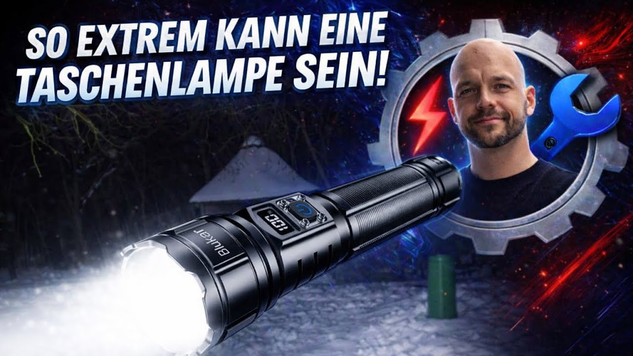 Blukar Taschenlampe LED Aufladbar, Extrem Hell