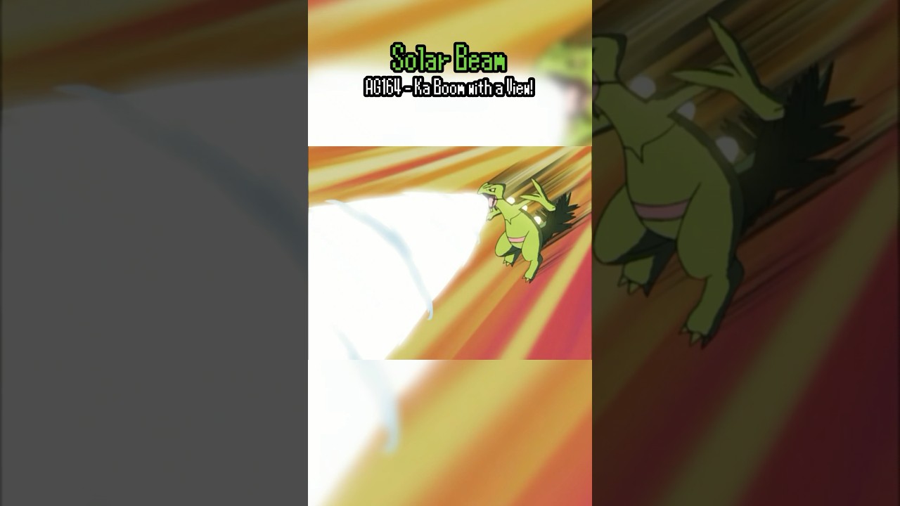 EVERY Move Used by Ash’s Sceptile 🍃