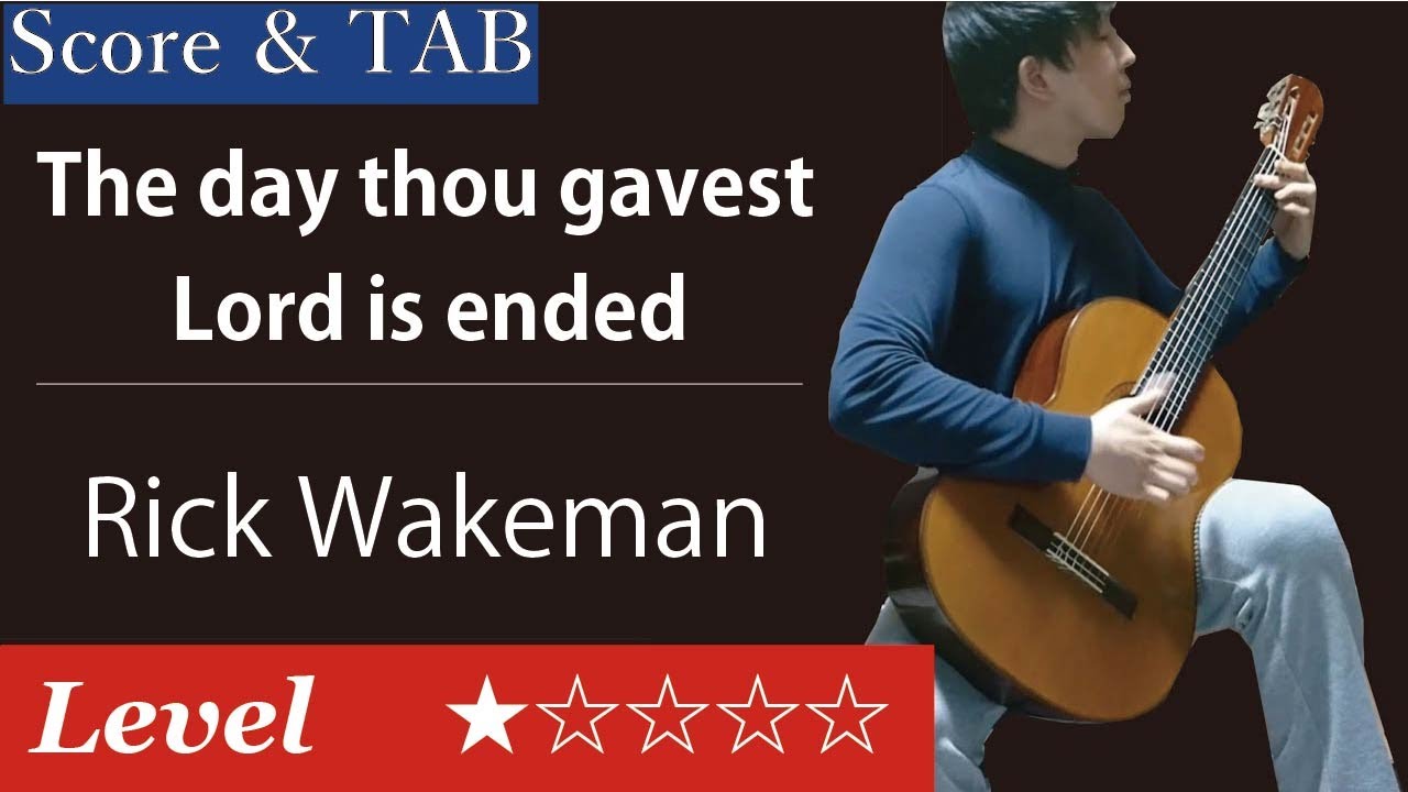 The day thou gavest Lord is ended (Scholefield) Fingerstyle Guitar【Score & TAB】