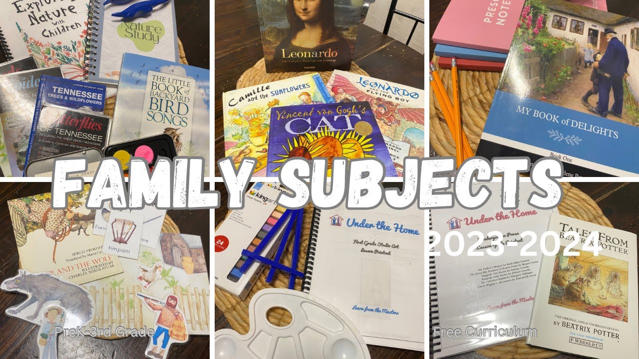 Family Subjects || Curriculum Picks 2023-2024 || FREE Curriculum