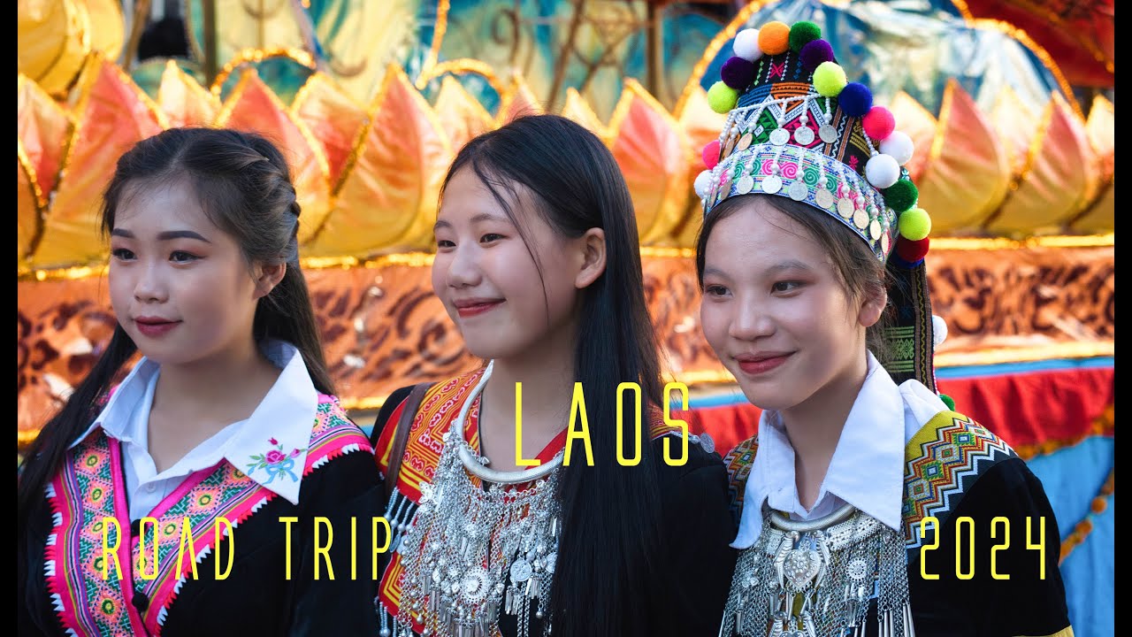 LAOS Road Trip , travel, report, documentary, Vlog, 2024 (English)