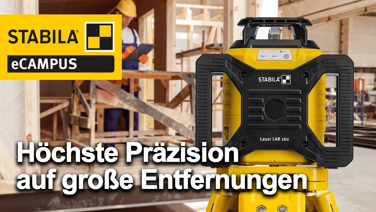 STABILA LAR 160 & LAR 160 G - leistungsstarke Rotationslaser