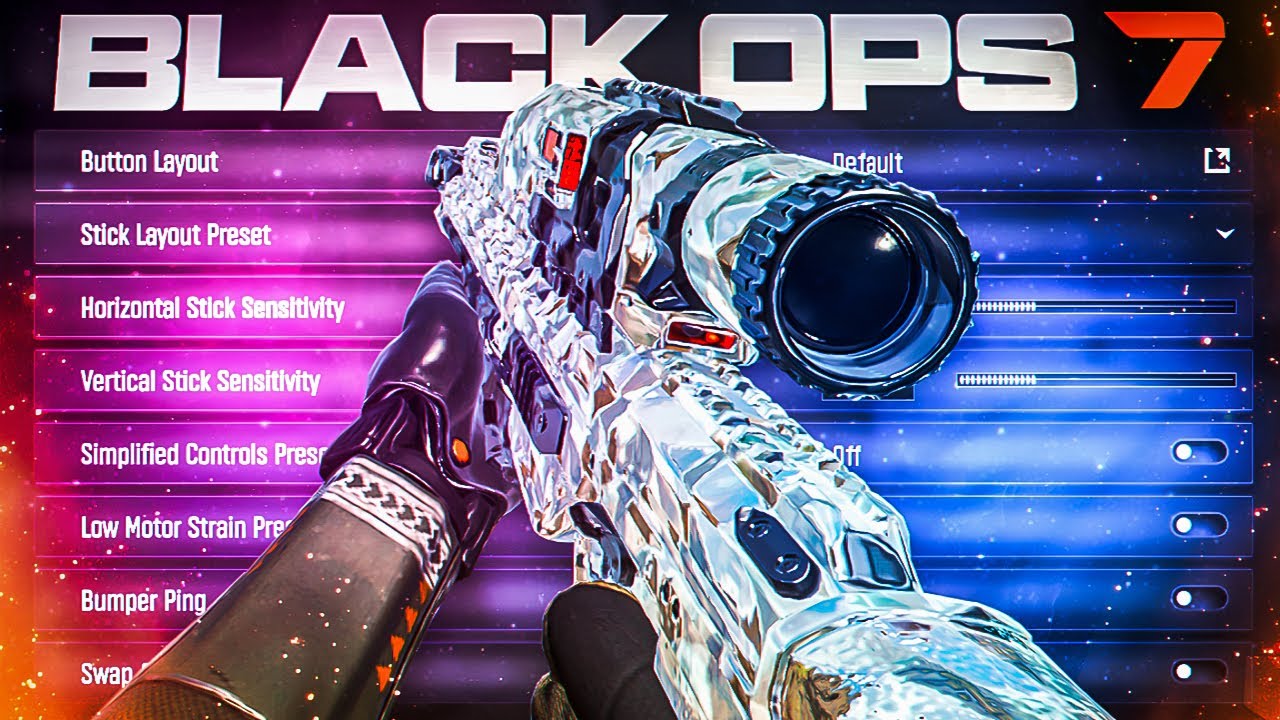 Настройки и классы снайпера №1 в Black Ops 7.. (Лучший контроллер, чувствительность, мертвая зона)