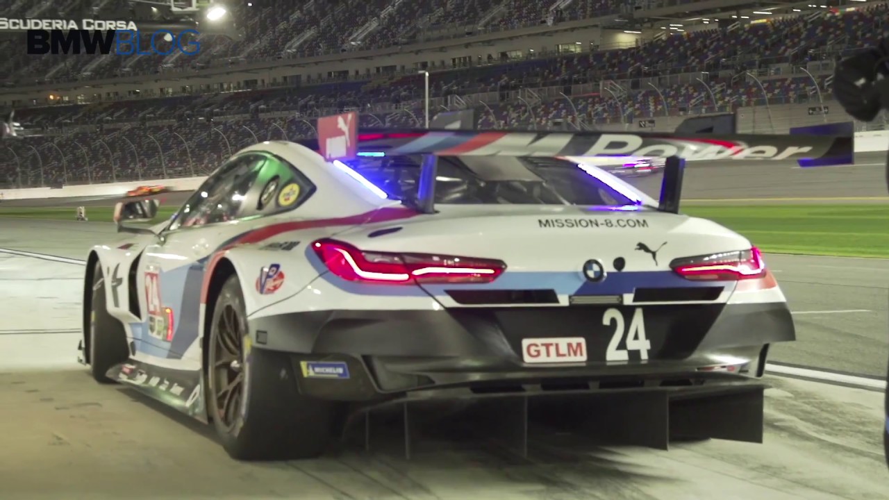 Have you wondered what night racing looks like? BMW M8 GTE