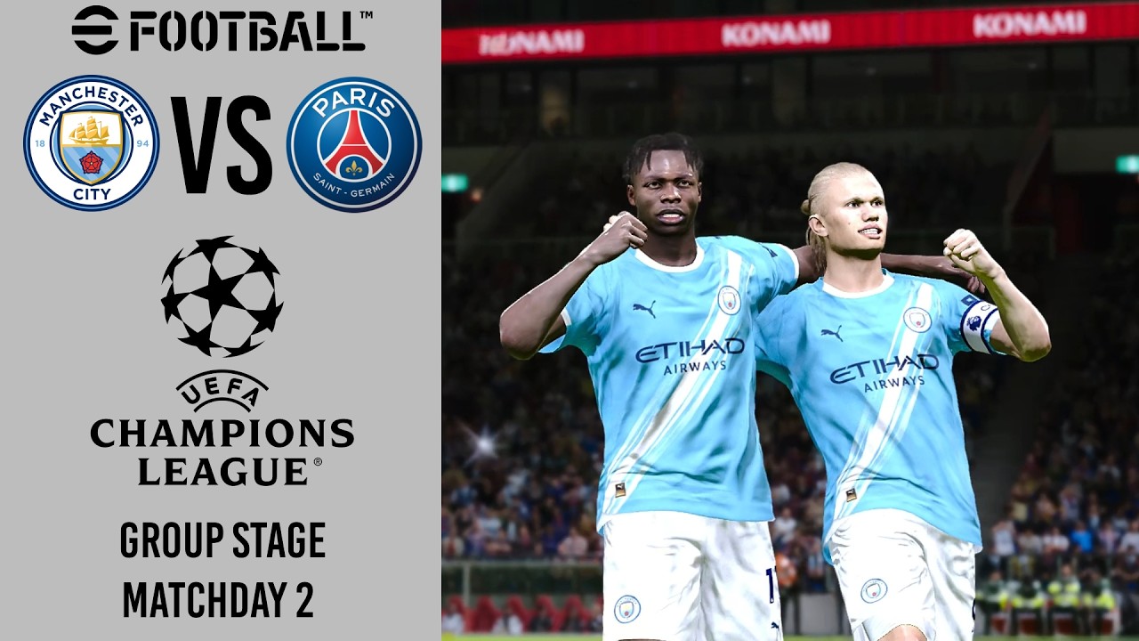 Man City Career League, Champions League Group Stage #2 | eFootball PES 21 Mod Patch 2025/2026