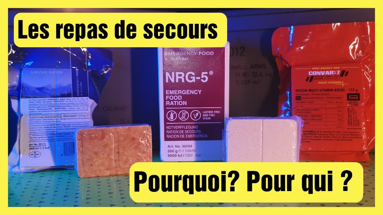 NRG-5 / CONVAR-7 Des Repas de secours et un peu de lecture (Randonnée, préparez vos voyage)