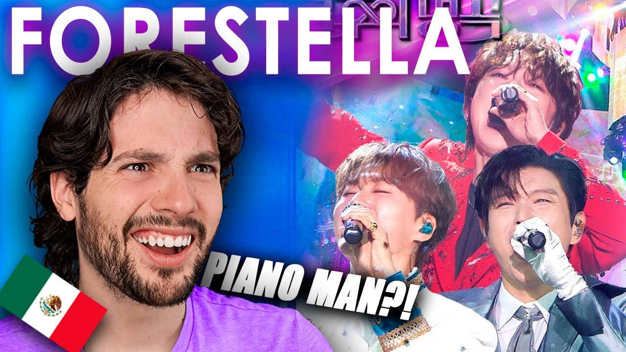 ИНТЕРЕСНЫЙ! Форестелла - Piano Man (ОБЛОЖКА) | Мексиканская реакция