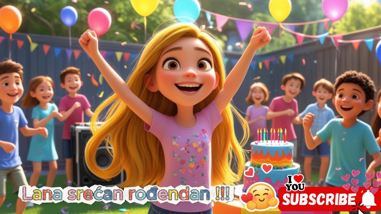 Srećan Rođendan Lana  I Dečija pesma  I TV Isaak #decijepesme #rodjendan
