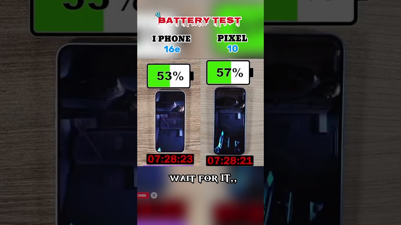 “FLAGSHIP Fight: 16e vs Pixel 10 Battery Drain Showdown! ⚡”Who Lasts Longer?⚡
