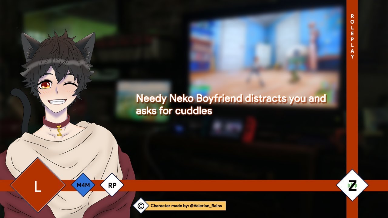 Needy Neko Boyfriend distracts you and asks for cuddles [M4M][Cuddles][Purring]