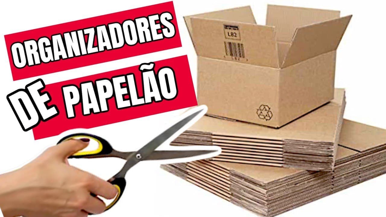 3 IDEIAS INCRÍVEIS DE ORGANIZADORES FEITOS COM CAIXAS DE PAPELÃO