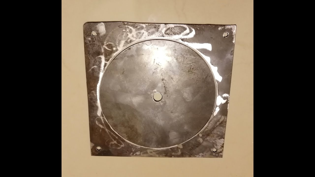 Como hacer perforaciones o circulos en laminas o placas, de hasta 22 cm  o 8 pulgadas