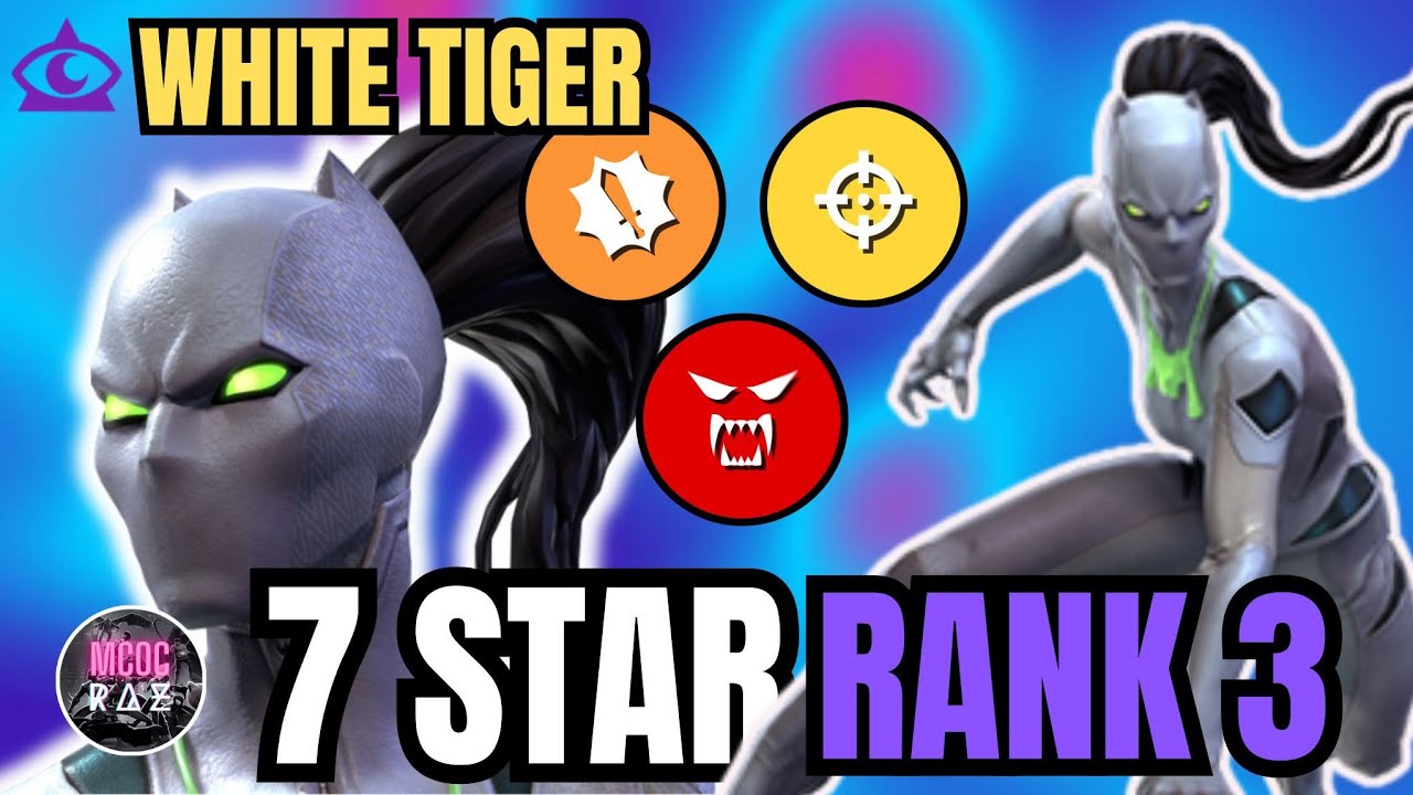 7 star Rank 3 White Tiger Damage show case and Best Rotation | BROKEN DAMAGE?