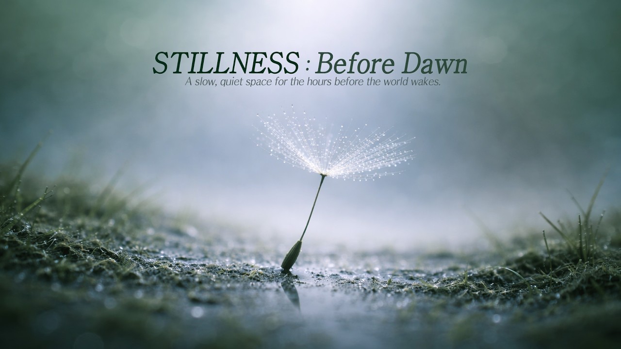 고요가 시작되기 직전의 순간 | 공부 명상 작업 수면 새벽 잔잔한 음악 | Stillness : Before Dawn | 초극저속 앰비언트 피아노