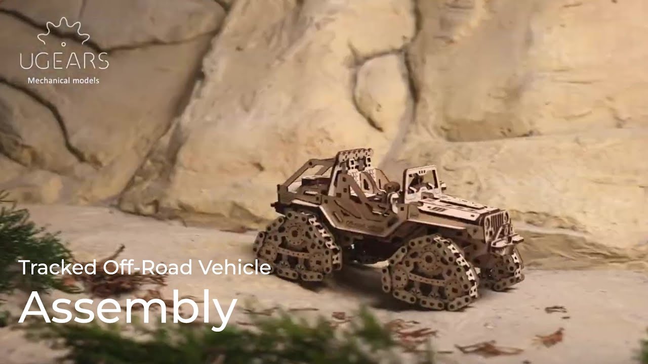 Ugears Tracked Off-Road Vehicle Assembly Video | English Subtitles