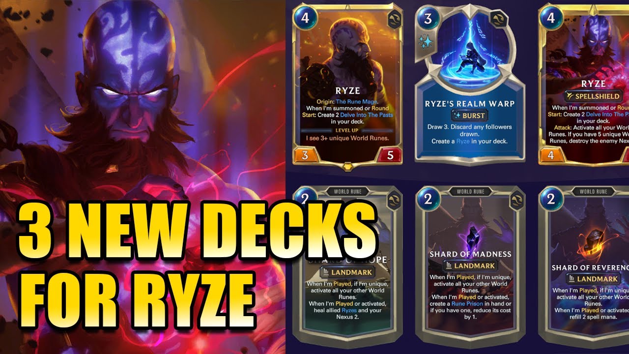 3 Suspicious Ryze Decks Not To Play In The Runeterra Darkin Finale Expansion