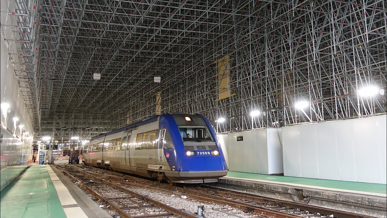 La gare d'Austerlitz sous échafaudages