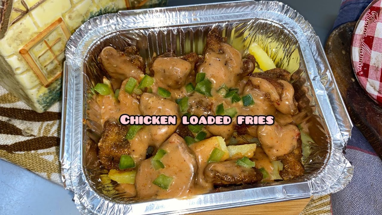 How to make chicken loaded fries without cheese/Chicken Loaded Fries Recipe/Chicken Fries Recipe 