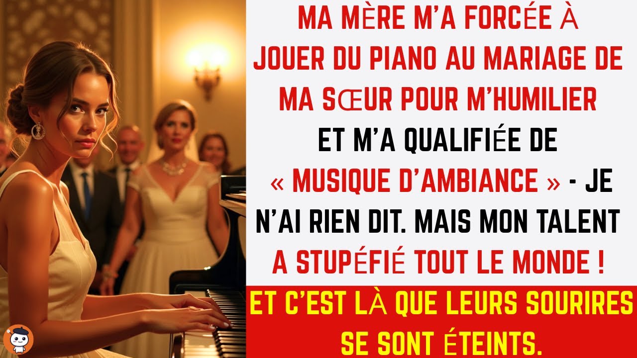 Ma mère m’a forcée à jouer au mariage de ma sœur… ma chanson a effacé son sourire