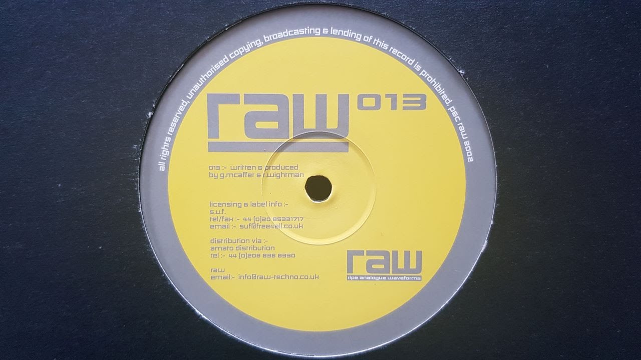 RAW 013 /// GUY MCAFFER - info side AA