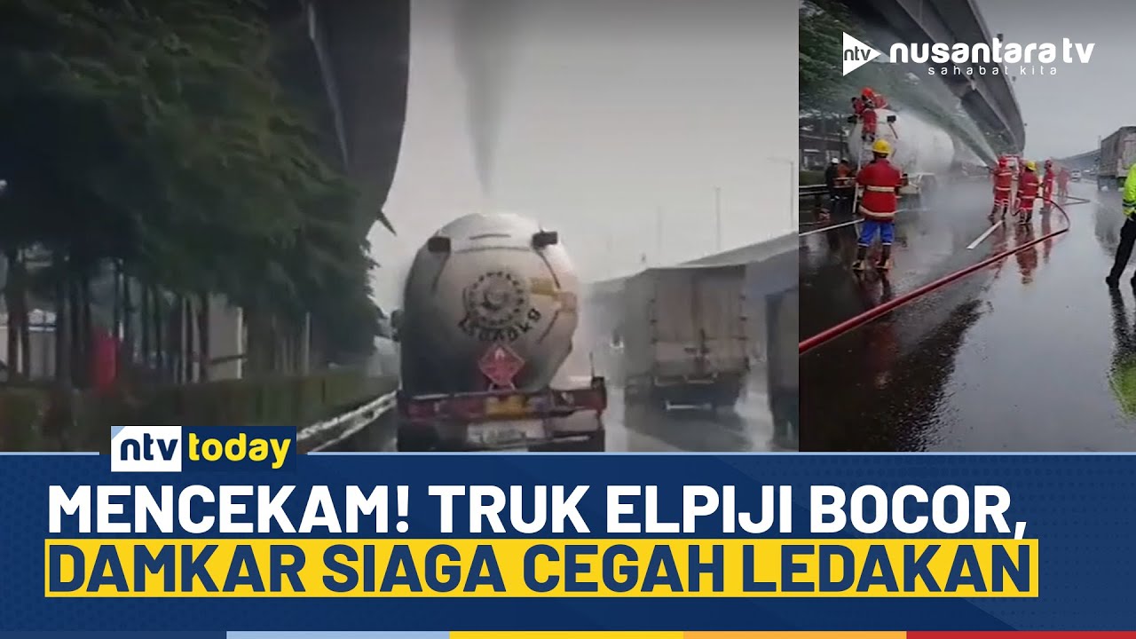 Kebocoran Truk LPG di Tol Japek, Damkar dan Pertamina Lakukan Penanganan | NTV TODAY