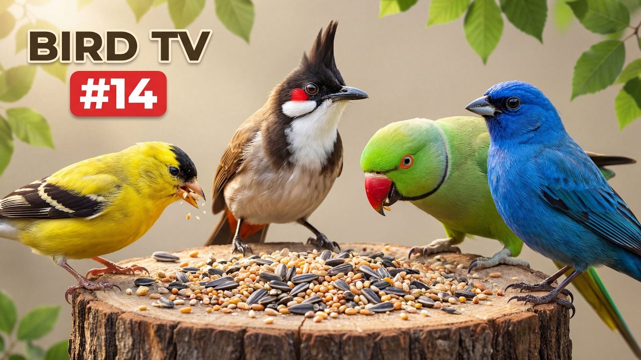 Bird TV | Playful Squirrels & Birds Cats Love Watching (4K)