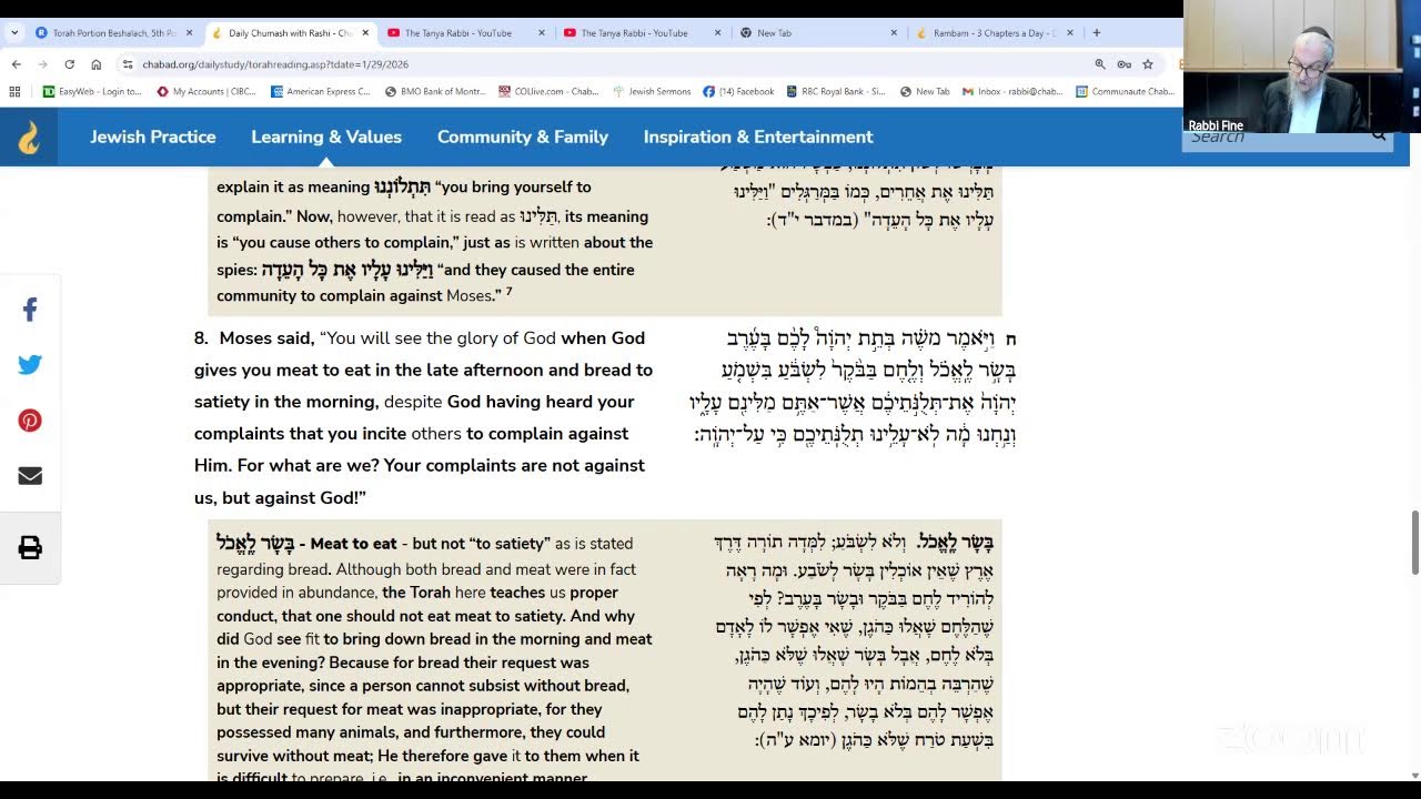 Torah Portion Beshalach, 5th Portion