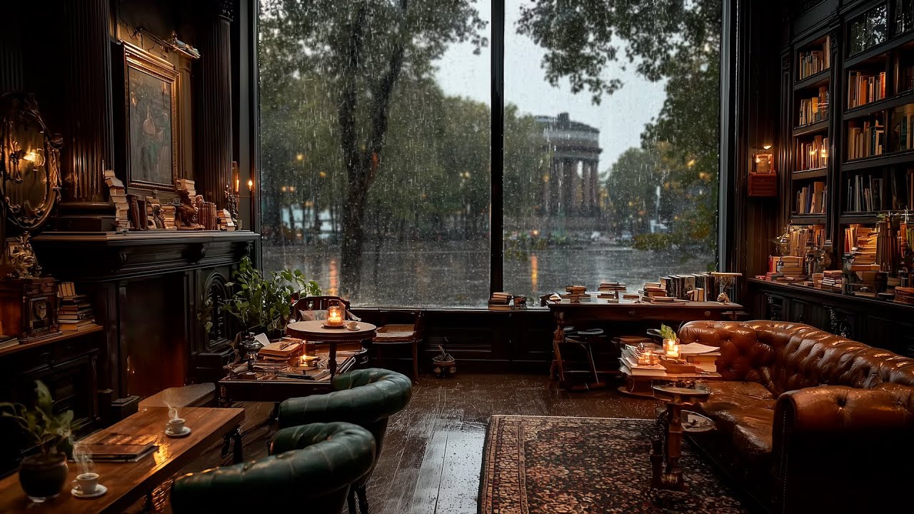 Classic Jazz Cafe Music for Rainy Coffee Breaks — Let the Outside World Fade Away Softly