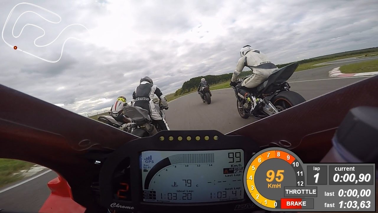 Гонка I2M Chrome Plus by DashWare on Yamaha YZF-R1M onboard