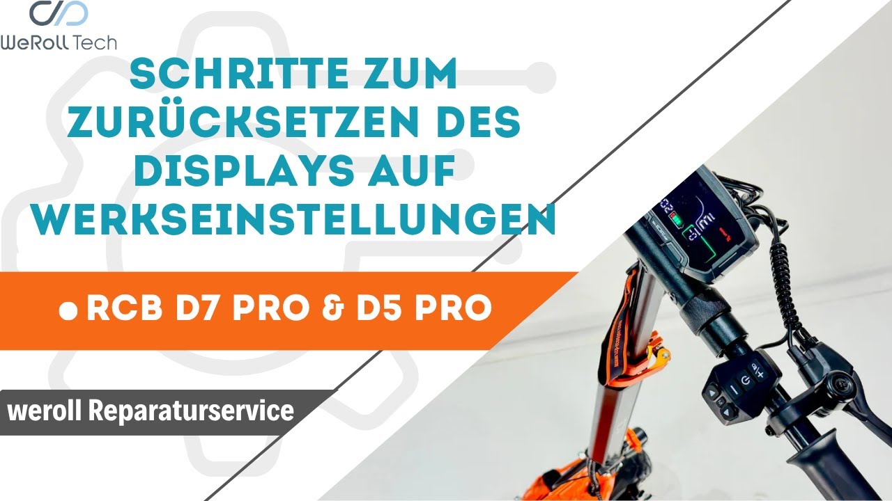 RCB D7  & D5  Display-Fehler beheben | In 3 einfachen Schritten auf Werkseinstellungen zurücksetzen!