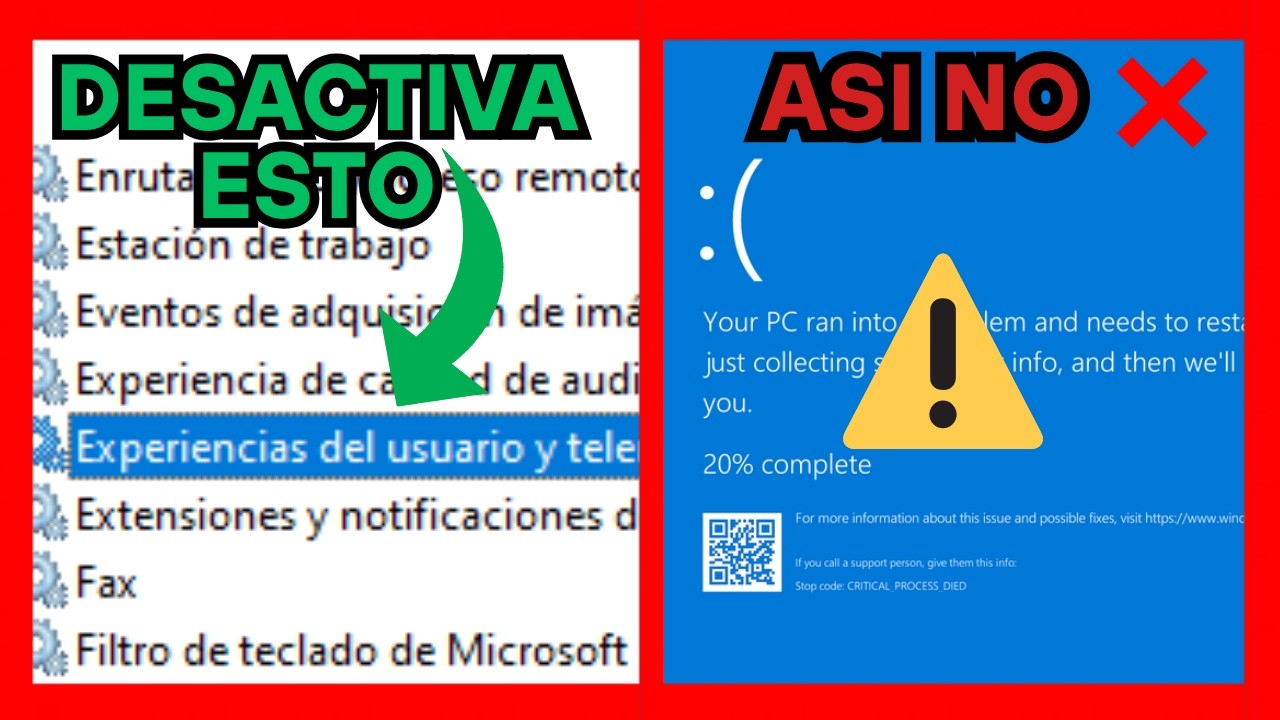 CUIDADO: Los errores que arruinan tu PC al desactivar servicios | Windows 10/11 (2025)