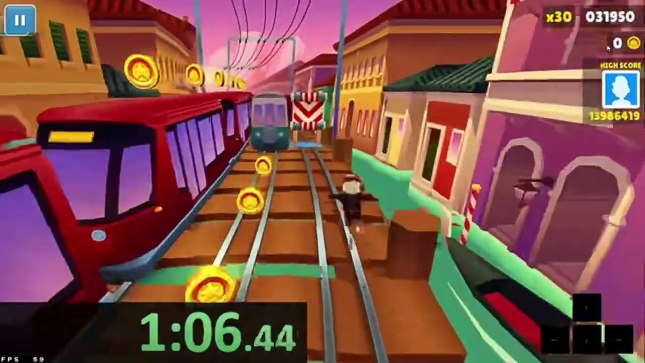 Subway Surfers No Coins 2_00 Minute World record